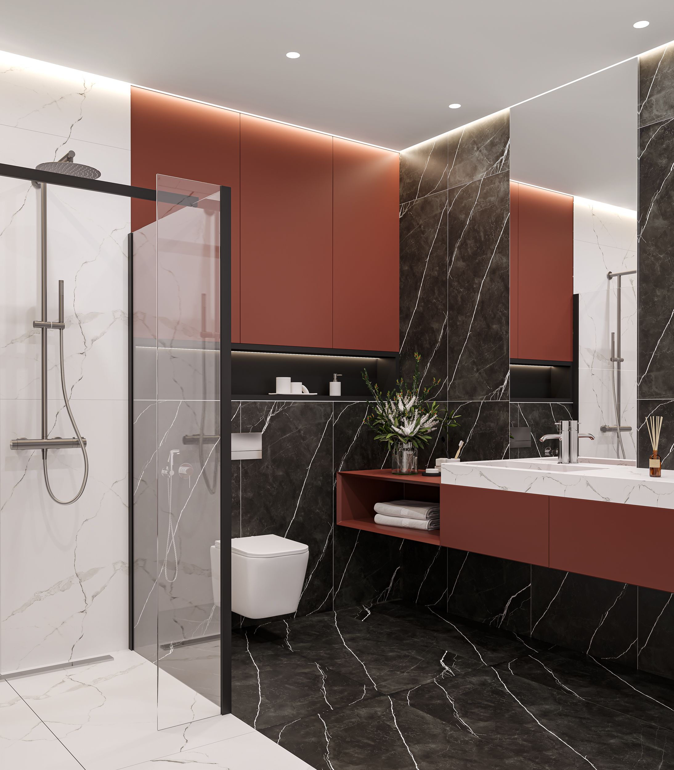 картинка Керамогранит CULTO ДАРК МАРБЛ (DARK MARBLE) 60*120 матовый, упаковка 1,44м2 от магазина CULTO