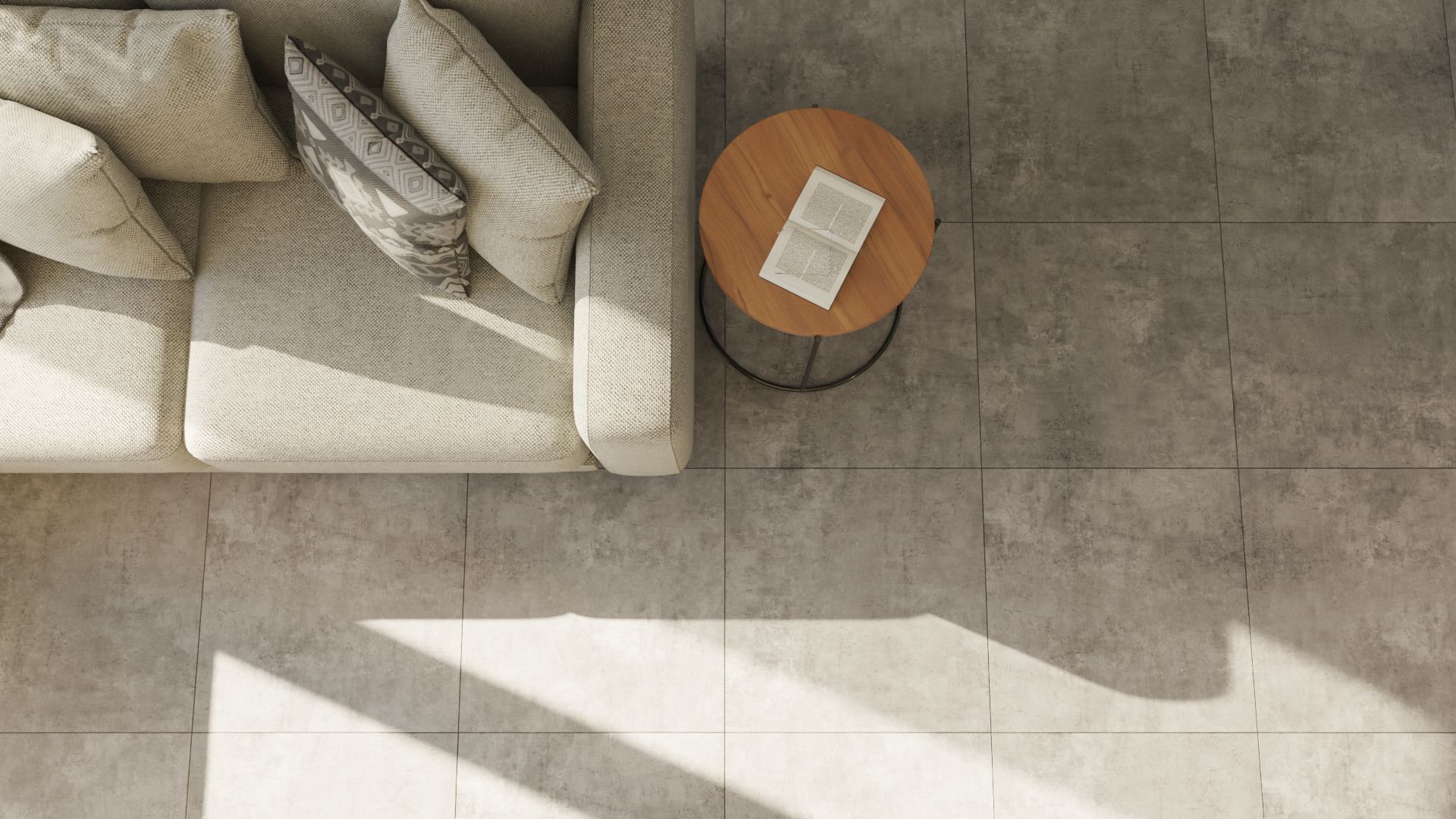 картинка Керамогранит CULTO ЦЕМЕНТО ГРЕЙ (CEMENTO GREY) 60*60 матовый, упаковка 1,44м2 от магазина CULTO