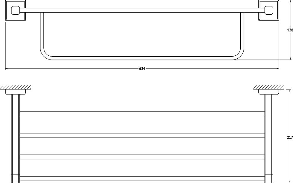 Полка Artwelle Hagel 998160 со штангой фото CULTO
