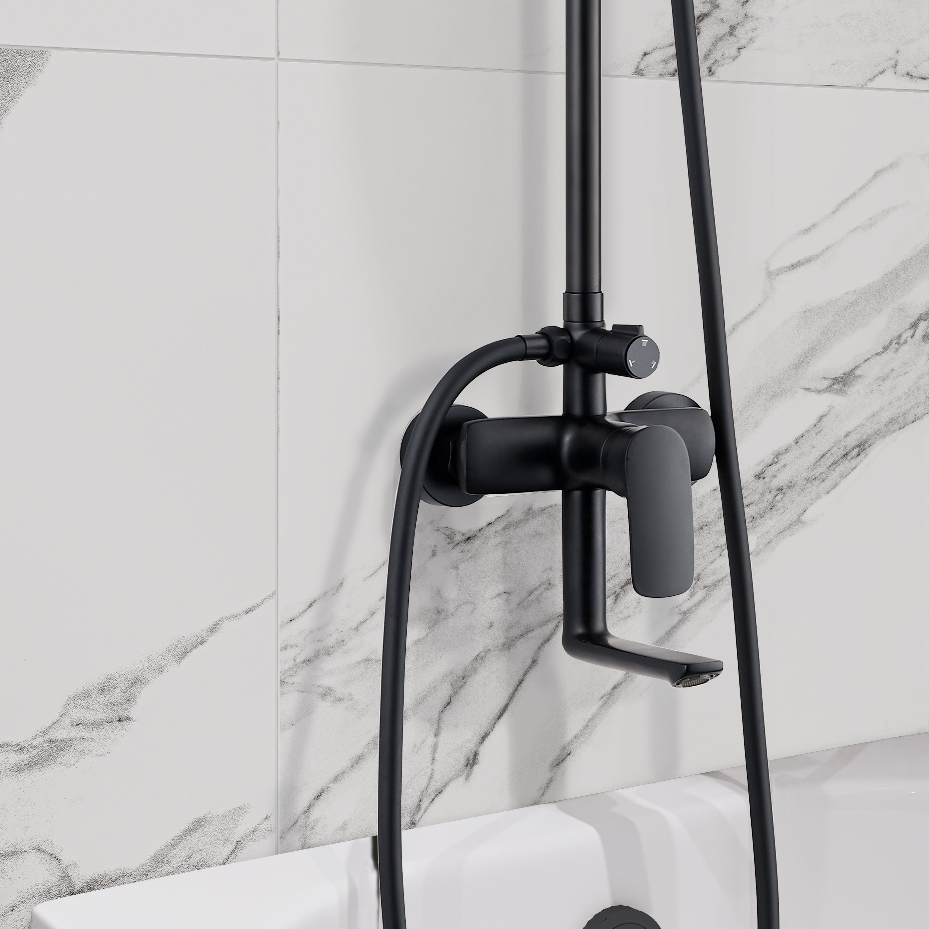 Душевая система Culto НОКС БЛЭК (NOKS BLACK) SS01NSB в магазине Культо