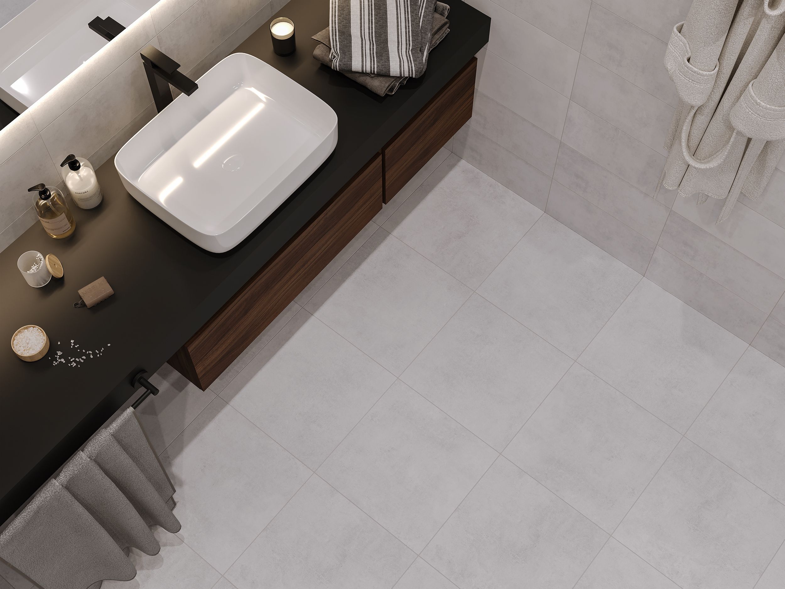 картинка Керамогранит CULTO Бластер (Blaster) матовый серый 40x40см, упаковка 1,12м2 от магазина CULTO