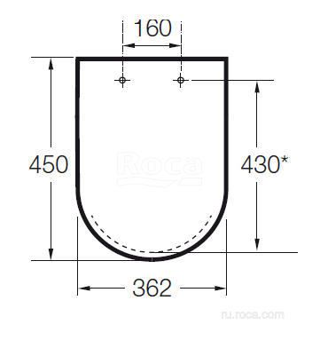 картинка Крышка для чаши Roca Meridian 8012A000B премиум класса