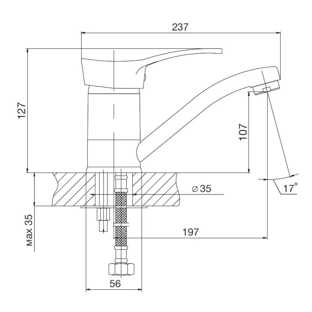 Смеситель для кухни MITTE ФЭШН (FASHION) в магазине Культо
