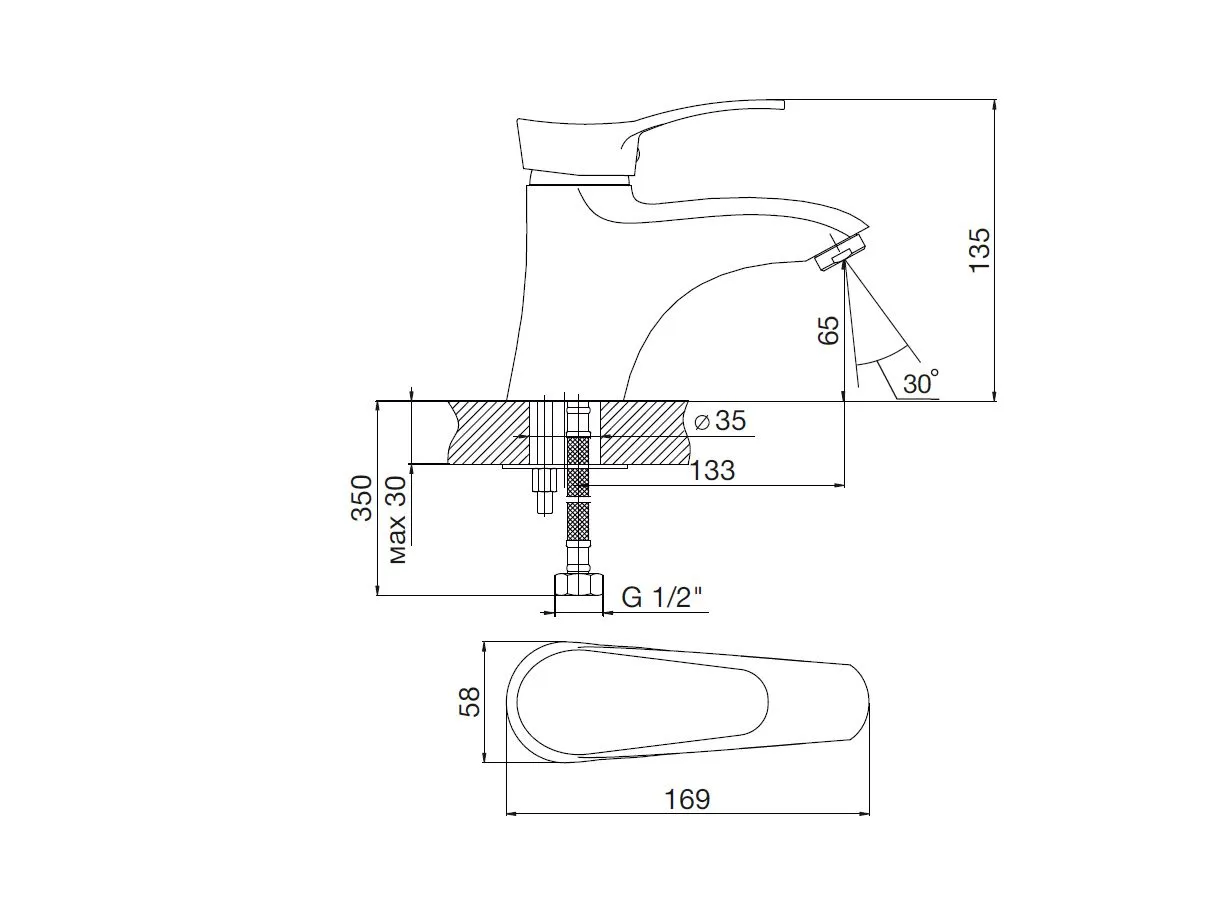 Смеситель для раковины MITTE ФЭШН (FASHION) в магазине Культо