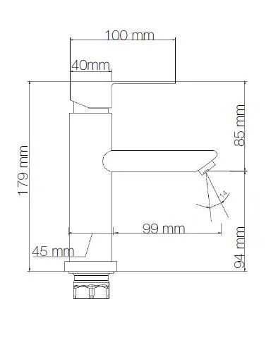 картинка Смеситель для раковины CULTO ФЕРРО (FERRO) WB01FR от магазина CULTO
