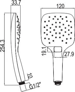 Душевая лейка Ravak Air 958.00 хром в магазине Культо