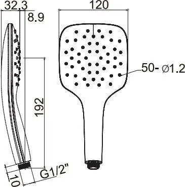Душевая лейка Ravak Air 959.10 белая в магазине Культо