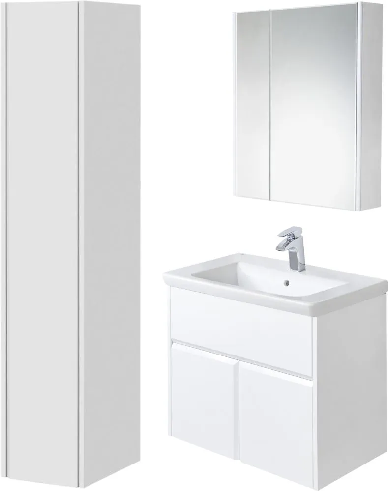 Зеркало-шкаф Roca UP 60 L, белое, с подсветкой фото CULTO